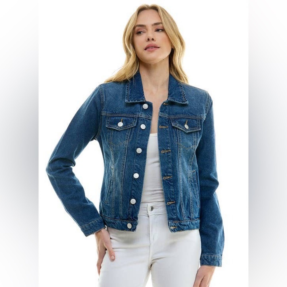 LADY CASUAL COTTON DENIM JEAN JACKET
